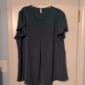 Chic Dark Green Blouse for Women